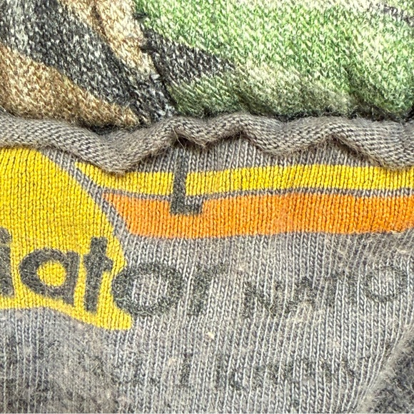 AVIATOR NATION GREEN ORANGE TIGER JUNGLE PRINT DRAWSTRING WAIST 5 STRIPE SHORTS - Picture 9 of 16